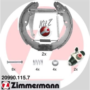 Zimmermann Bremsbackensatz KIT Z 20990.115.7