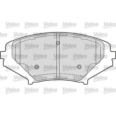 Valeo | Bremsbelagsatz, Scheibenbremse | 601651