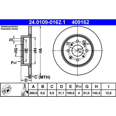 24.0109-0162.1 Bremsscheibe