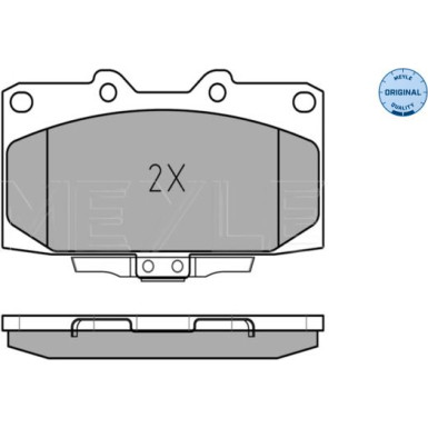 025 218 5415/W Bremsbelagsatz, Scheibenbremse MEYLE-ORIGINAL: True to OE.