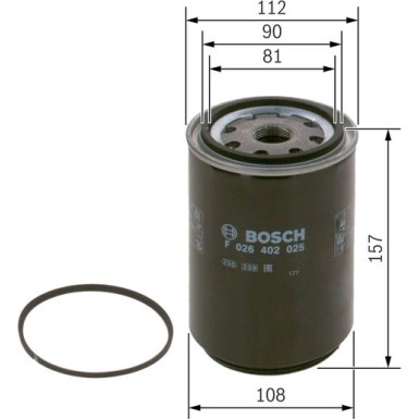 F 026 402 025 Kraftstofffilter