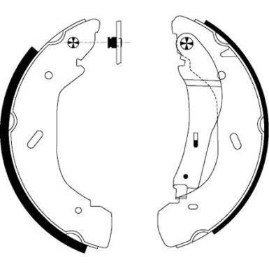 91058600 Bremsbackensatz