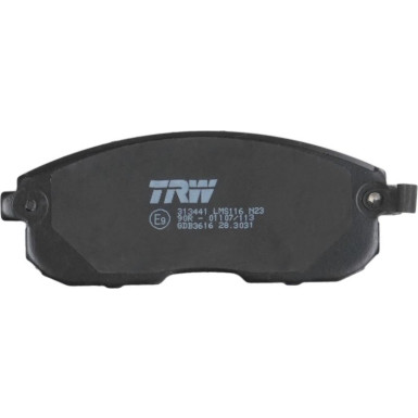 TRW | Bremsbelagsatz, Scheibenbremse | GDB3616