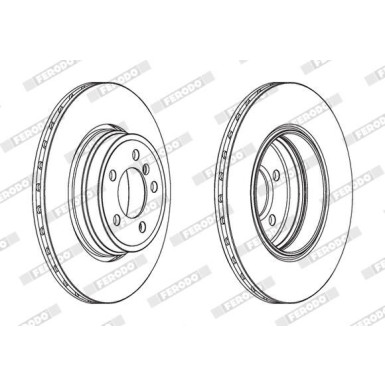 Ferodo | Bremsscheibe | DDF1936C-1