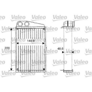 Valeo | Wärmetauscher, Innenraumheizung | 812247