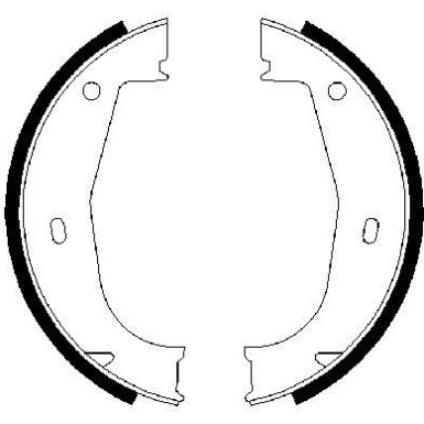 BOSCH | Bremsbackensatz, Feststellbremse | 0 986 487 520