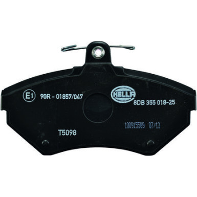Hella | Bremsbelagsatz, Scheibenbremse | 8DB 355 018-251
