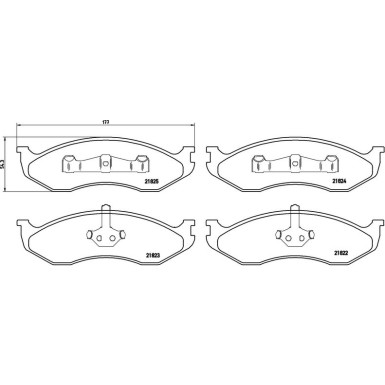 Brembo Bremsbelagsatz, Scheibenbremse PRIME LINE P 37 004