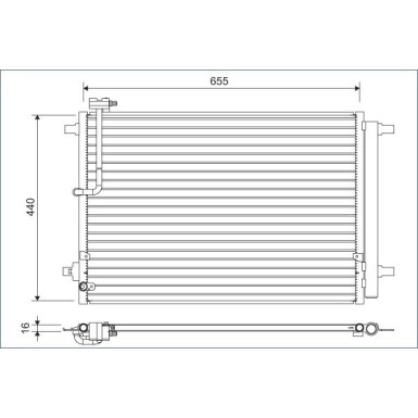 Valeo | Kondensator, Klimaanlage | 822633