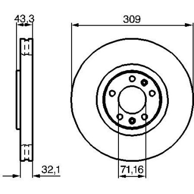 BOSCH | Bremsscheibe | 0 986 479 027