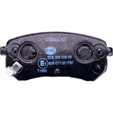 Hella | Bremsbelagsatz, Scheibenbremse | 8DB 355 006-581