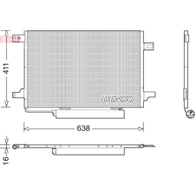 Denso | Kondensator, Klimaanlage | DCN17004
