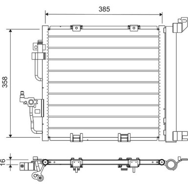 812747 Kondensator, Klimaanlage 812747 Kondensator, Klimaanlage