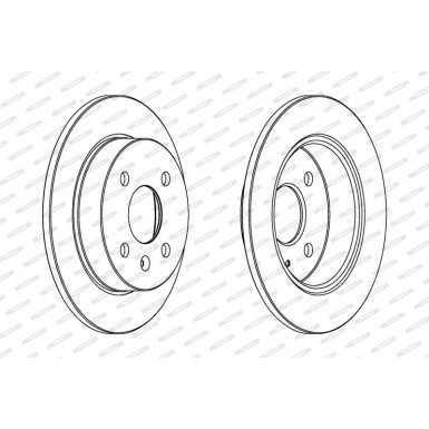 Ferodo | Bremsscheibe | DDF1043C