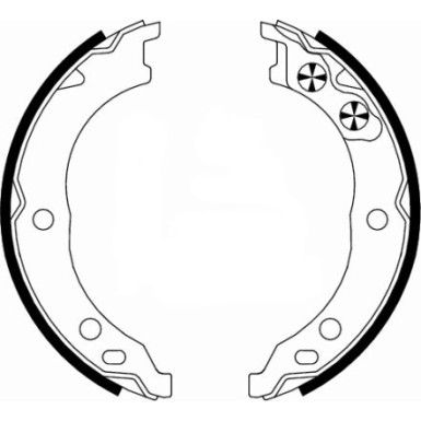 8DA 355 050-671 Bremsbackensatz, Feststellbremse