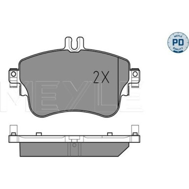 025 253 2619/PD Bremsbelagsatz, Scheibenbremse MEYLE-PD: Advanced performance and design.