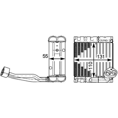 Mahle | Verdampfer, Klimaanlage | AE 115 000P