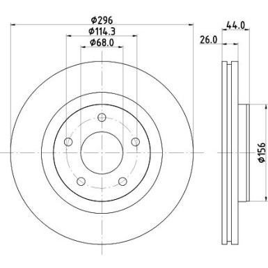 Hella | Bremsscheibe | 8DD 355 125-521