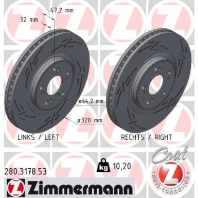 280.3178.53 Bremsscheibe BLACK Z