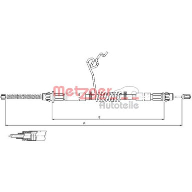 11.5668 Seilzug, Feststellbremse 11.5668 Seilzug, Feststellbremse