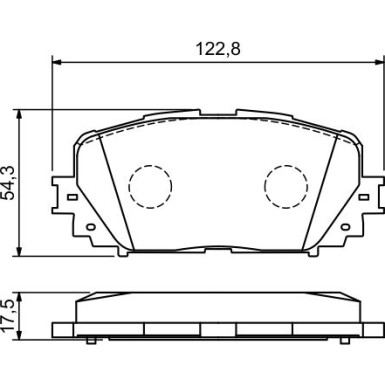 0 986 494 196 Bremsbelagsatz, Scheibenbremse