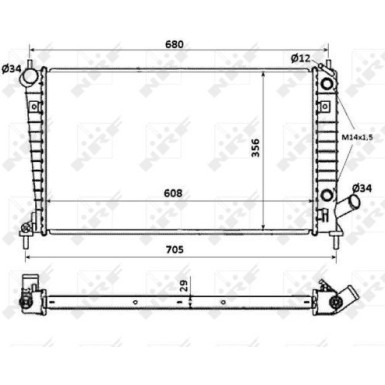 58349 Kühler, Motorkühlung EASY FIT 58349 Kühler, Motorkühlung EASY FIT