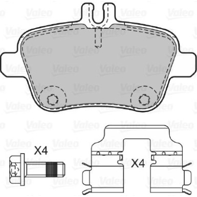 601304 Bremsbelagsatz, Scheibenbremse