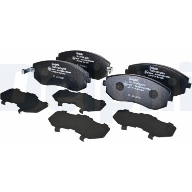 Delphi | Bremsbelagsatz, Scheibenbremse | LP1718