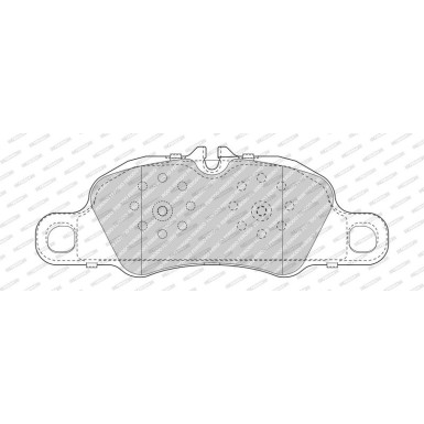 Ferodo | Bremsbelagsatz, Scheibenbremse | FDB5018