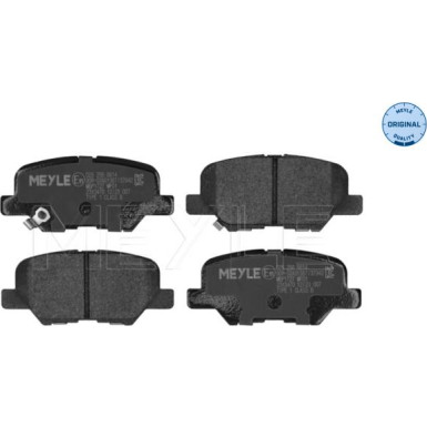 Meyle | Bremsbelagsatz, Scheibenbremse | 025 256 8814