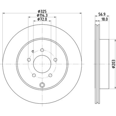 Hella | Bremsscheibe | 8DD 355 119-401