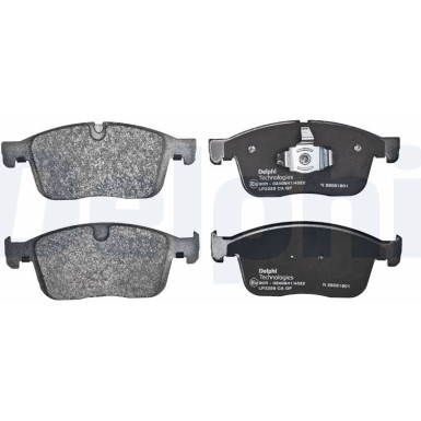 Delphi | Bremsbelagsatz, Scheibenbremse | LP3258