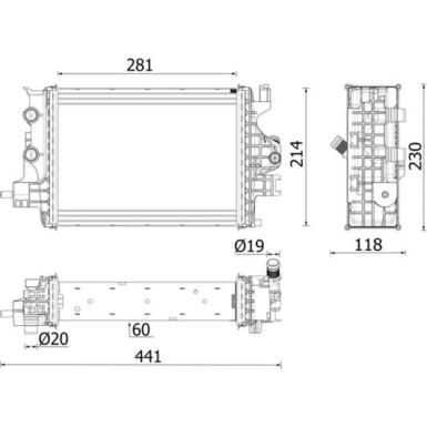 CR 2634 000P Kühler, Motorkühlung BEHR *** PREMIUM LINE ***