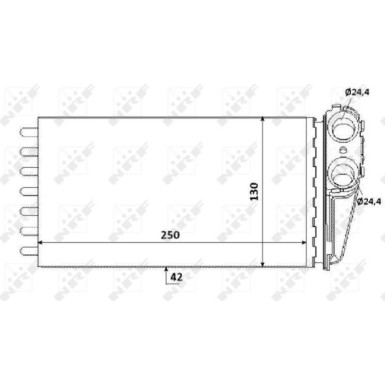 53560 Wärmetauscher, Innenraumheizung