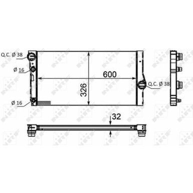 58466 Kühler, Motorkühlung 58466 Kühler, Motorkühlung