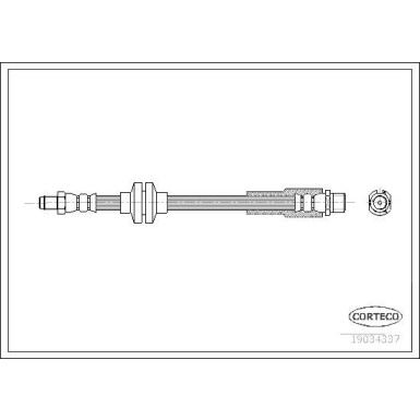 19034337 Bremsschlauch 19034337 Bremsschlauch