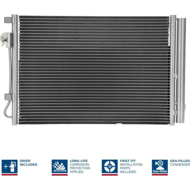 940243 Kondensator, Klimaanlage ** FIRST FIT **