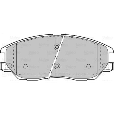 Valeo | Bremsbelagsatz, Scheibenbremse | 598871