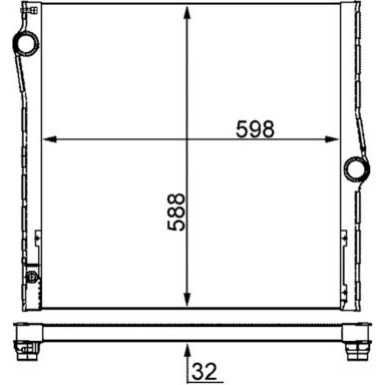 Mahle | Kühler, Motorkühlung | CR 1050 000S