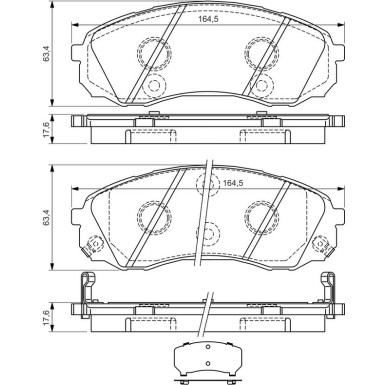 0 986 494 377 Bremsbelagsatz, Scheibenbremse