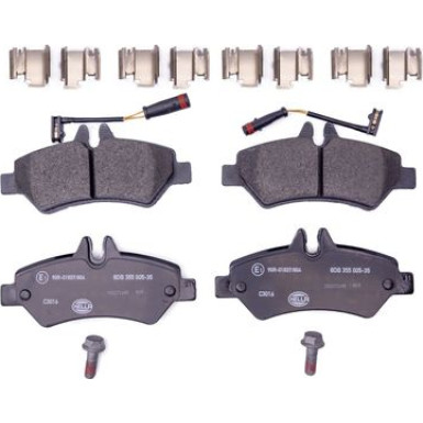 Hella Pagid | Bremsbelagsatz, Scheibenbremse | 8DB 355 005-351