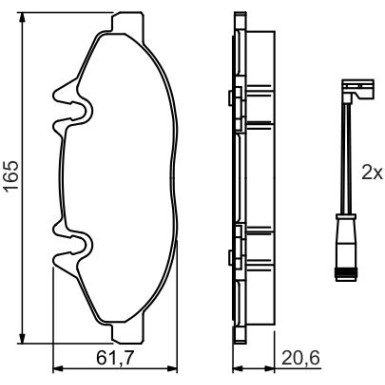 0 986 494 081 Bremsbelagsatz, Scheibenbremse