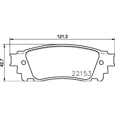 Hella | Bremsbelagsatz, Scheibenbremse | 8DB 355 024-631