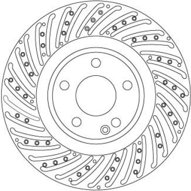 DF6633S Bremsscheibe TRW SINGLE