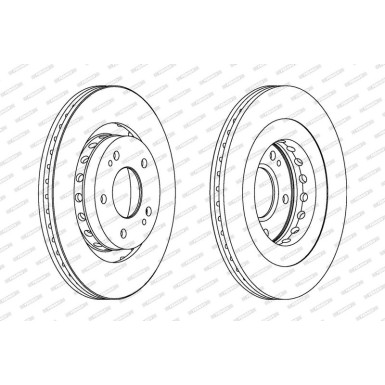 Ferodo | Bremsscheibe | DDF1642C