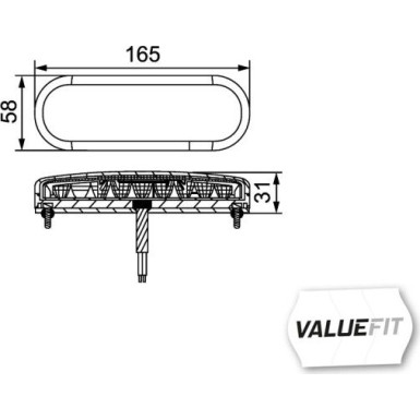 Hella | Heckleuchte | 2SD 357 022-011