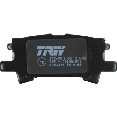 TRW | Bremsbelagsatz, Scheibenbremse | GDB3339