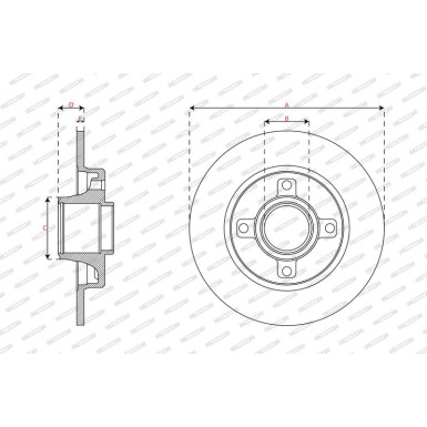 Ferodo | Bremsscheibe | DDF2929-1