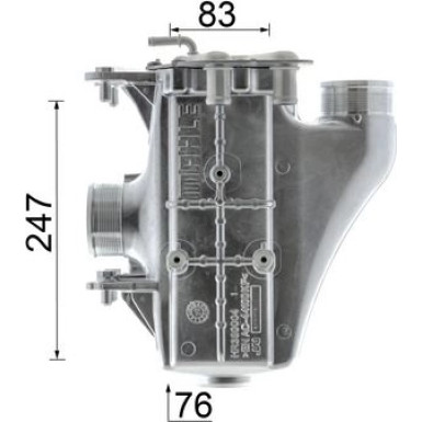 Mahle | Ladeluftkühler | CI 671 000P