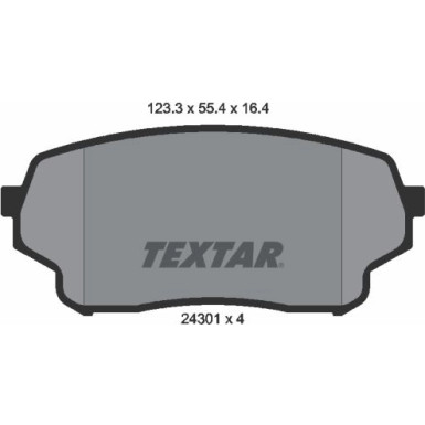 2430101 Bremsbelagsatz, Scheibenbremse 2430101 Bremsbelagsatz, Scheibenbremse